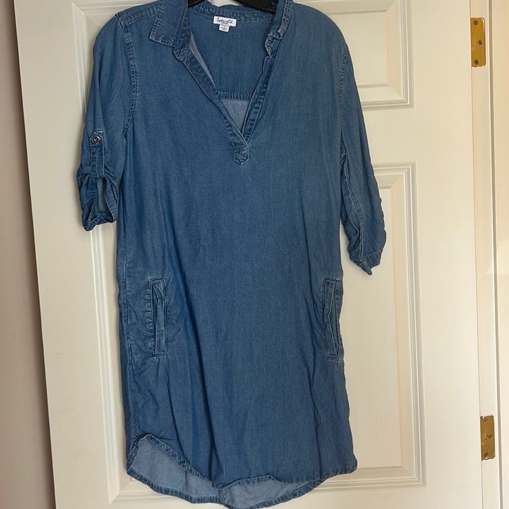 Splendid “denim” shift dress